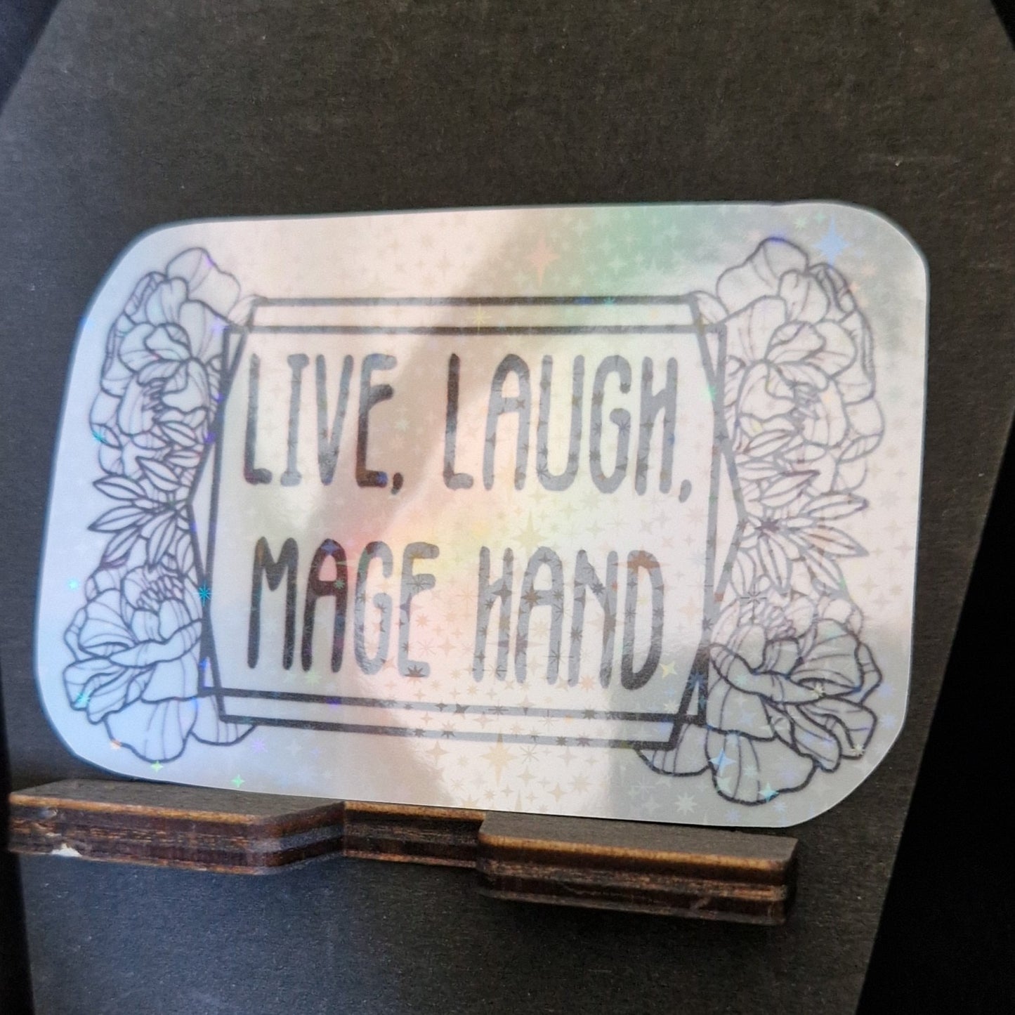 Live Laugh, Holographic Stickers