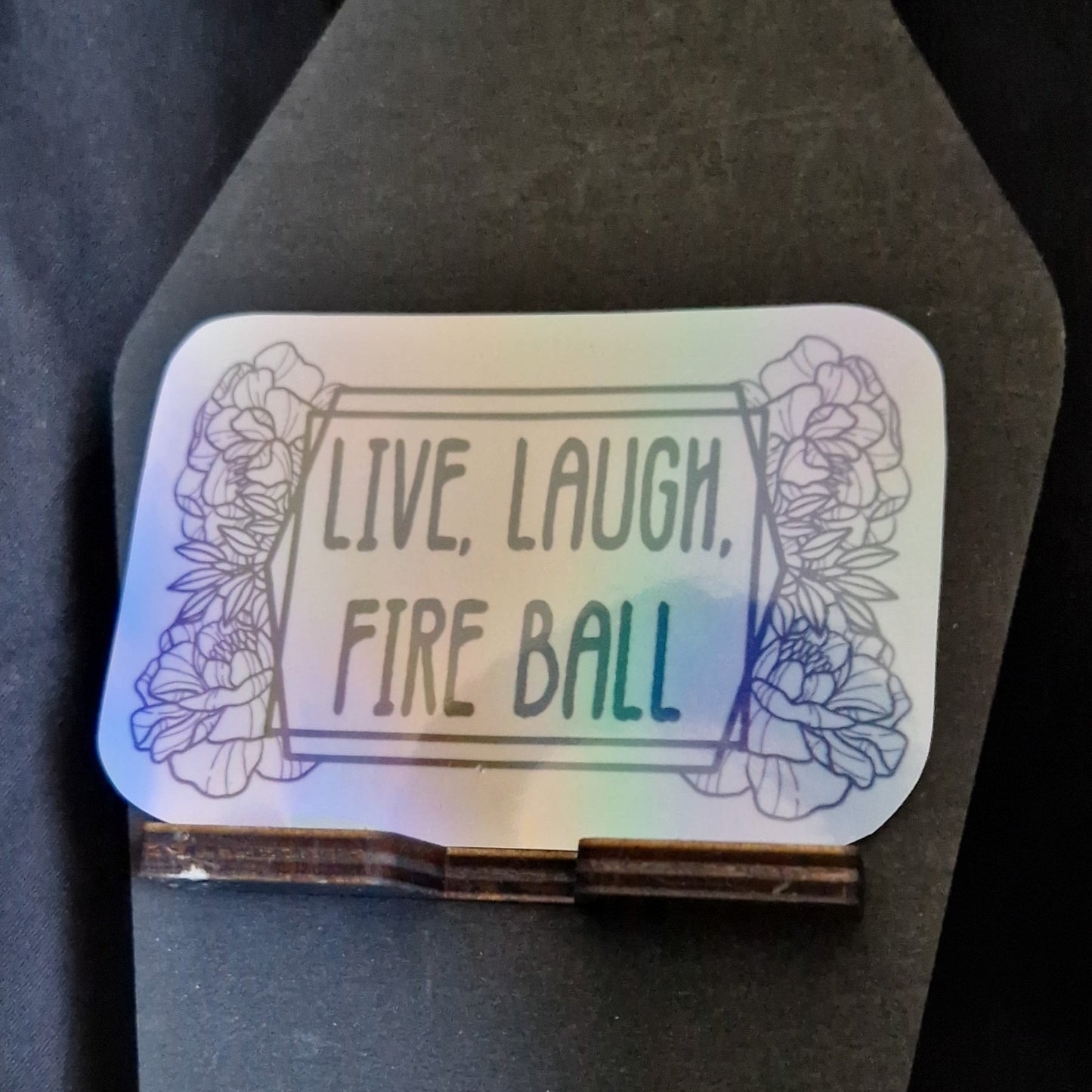 Live Laugh, Holographic Stickers