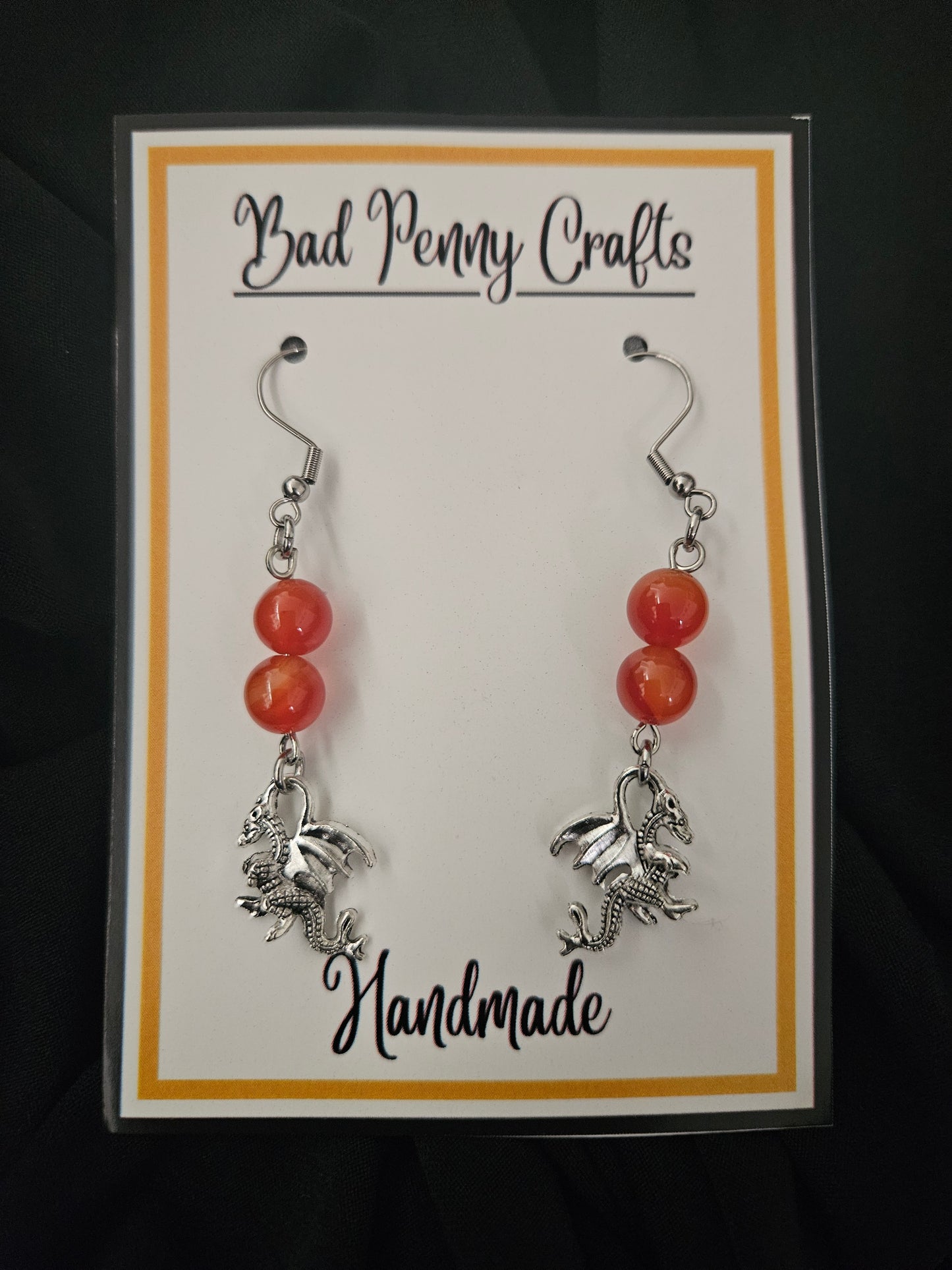 Dragon earrings - Handmade