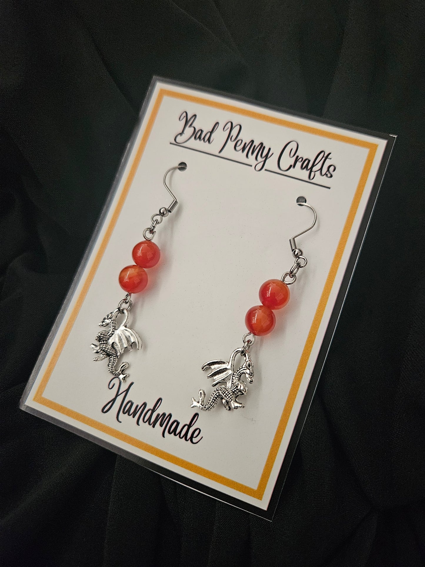 Dragon earrings - Handmade