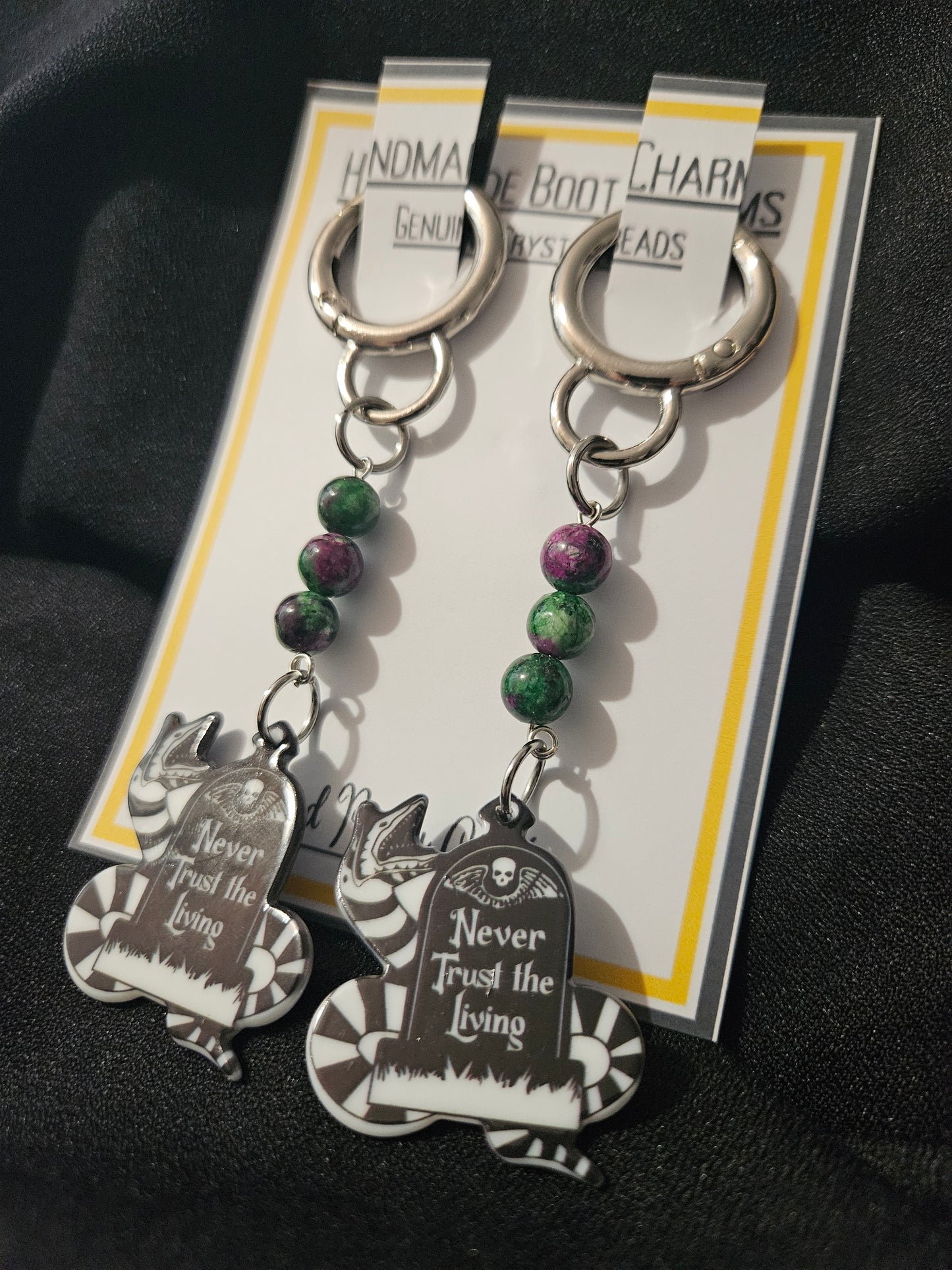 Sandworm, Never Trust the Living boot charms - Handmade