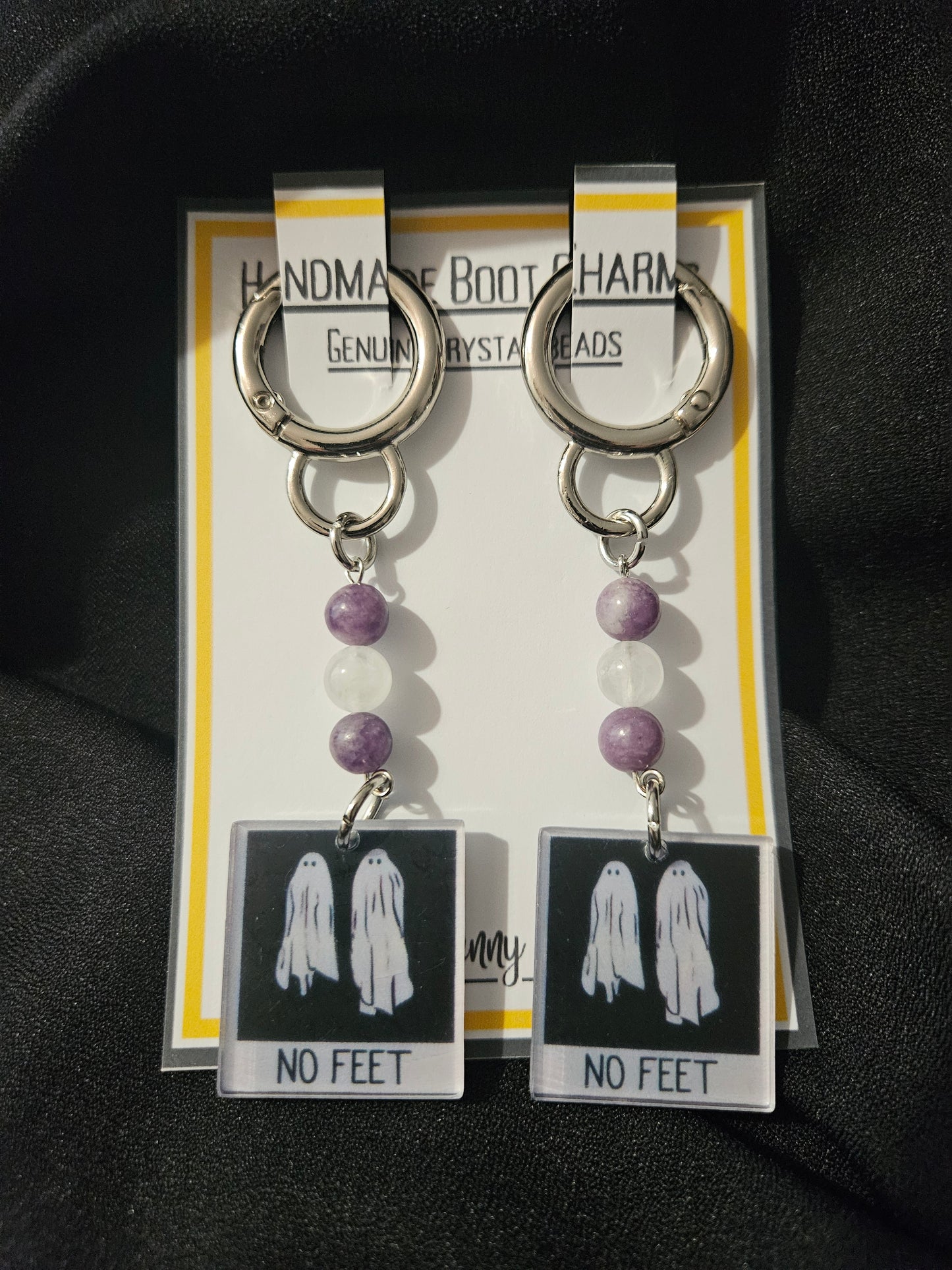 No Feet boot charms - Handmade