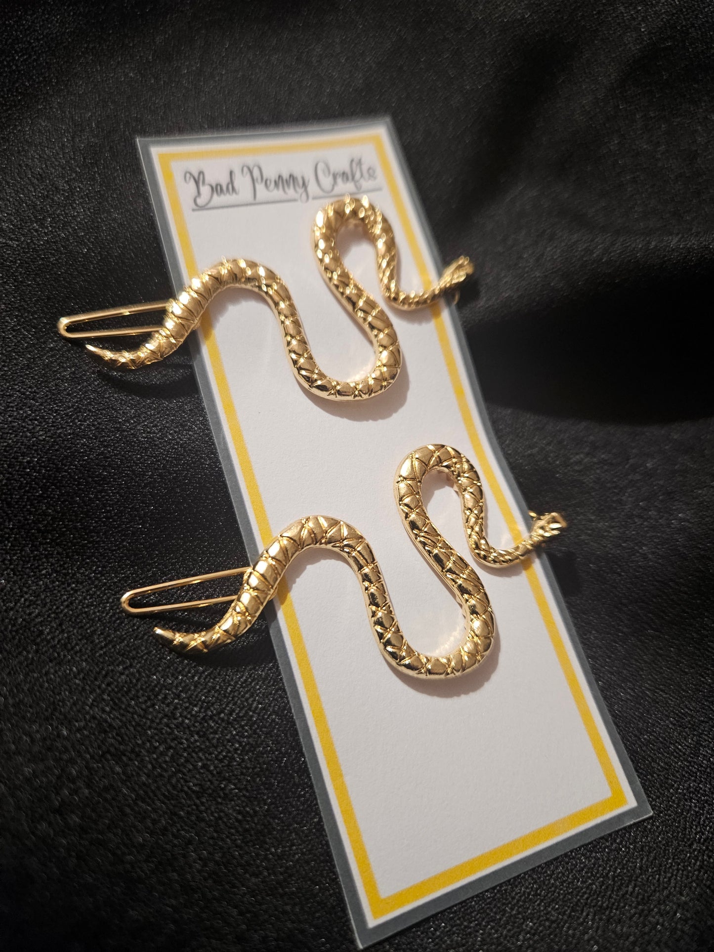 Snake hair clip set