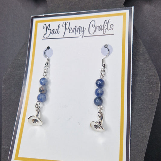 Magical hat earrings - Handmade