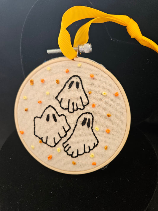 Hand Embroidered Ghosts