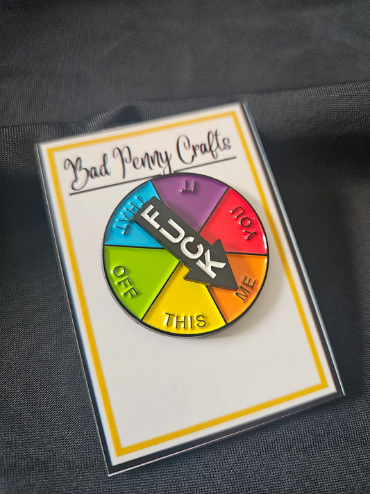 Spinning Fuck Enamel Pin