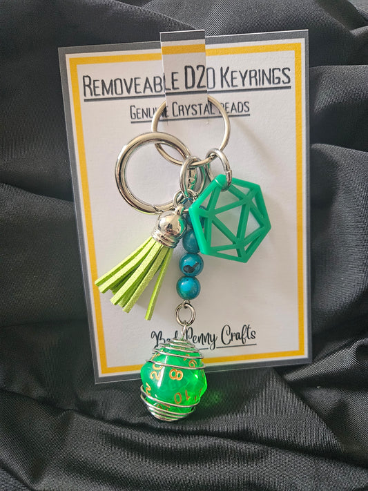 Removable D20 Keyring