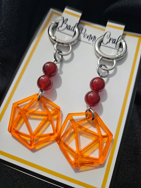 Handmade D20 Boot Charms