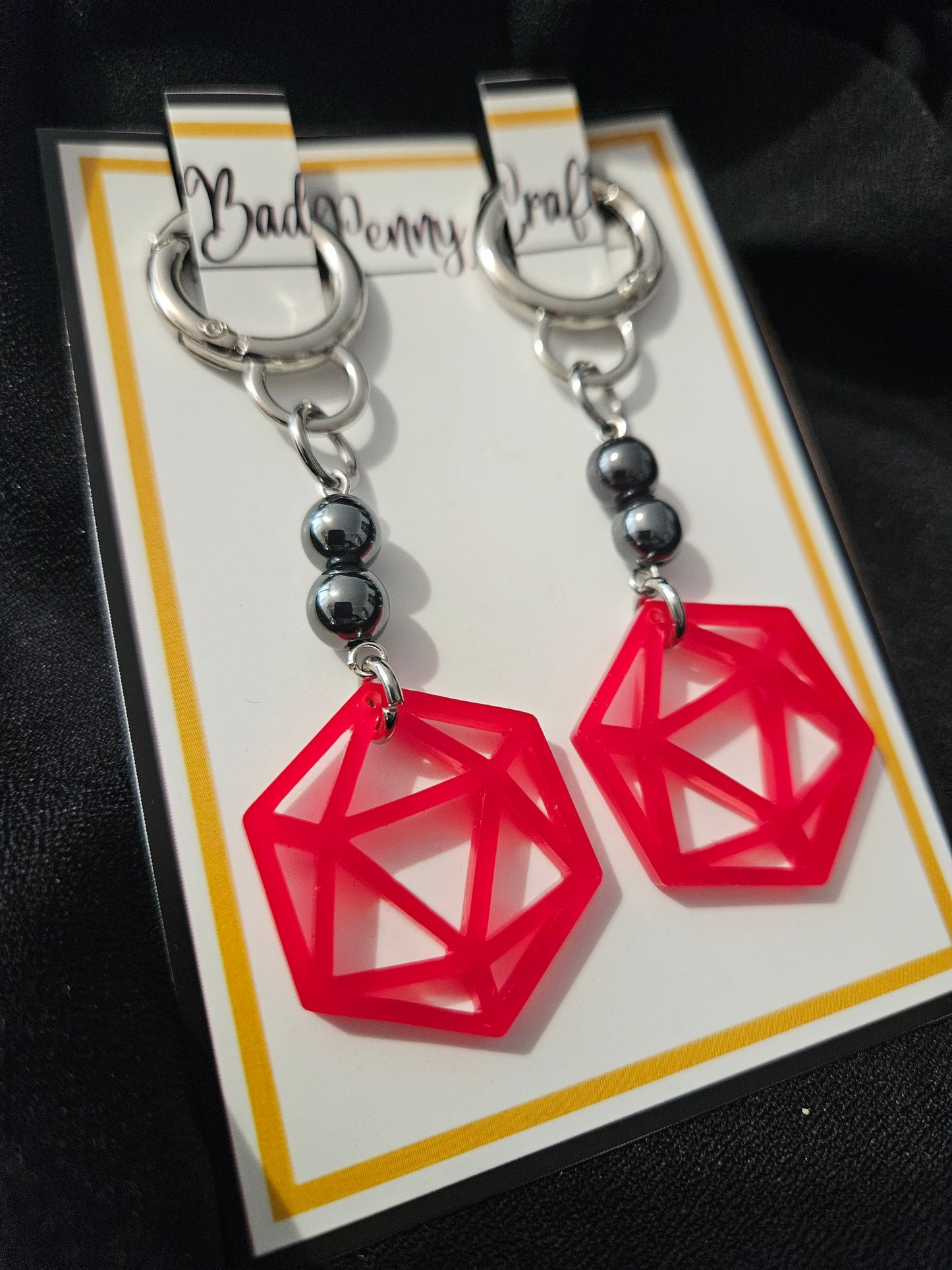 Handmade D20 Boot Charms