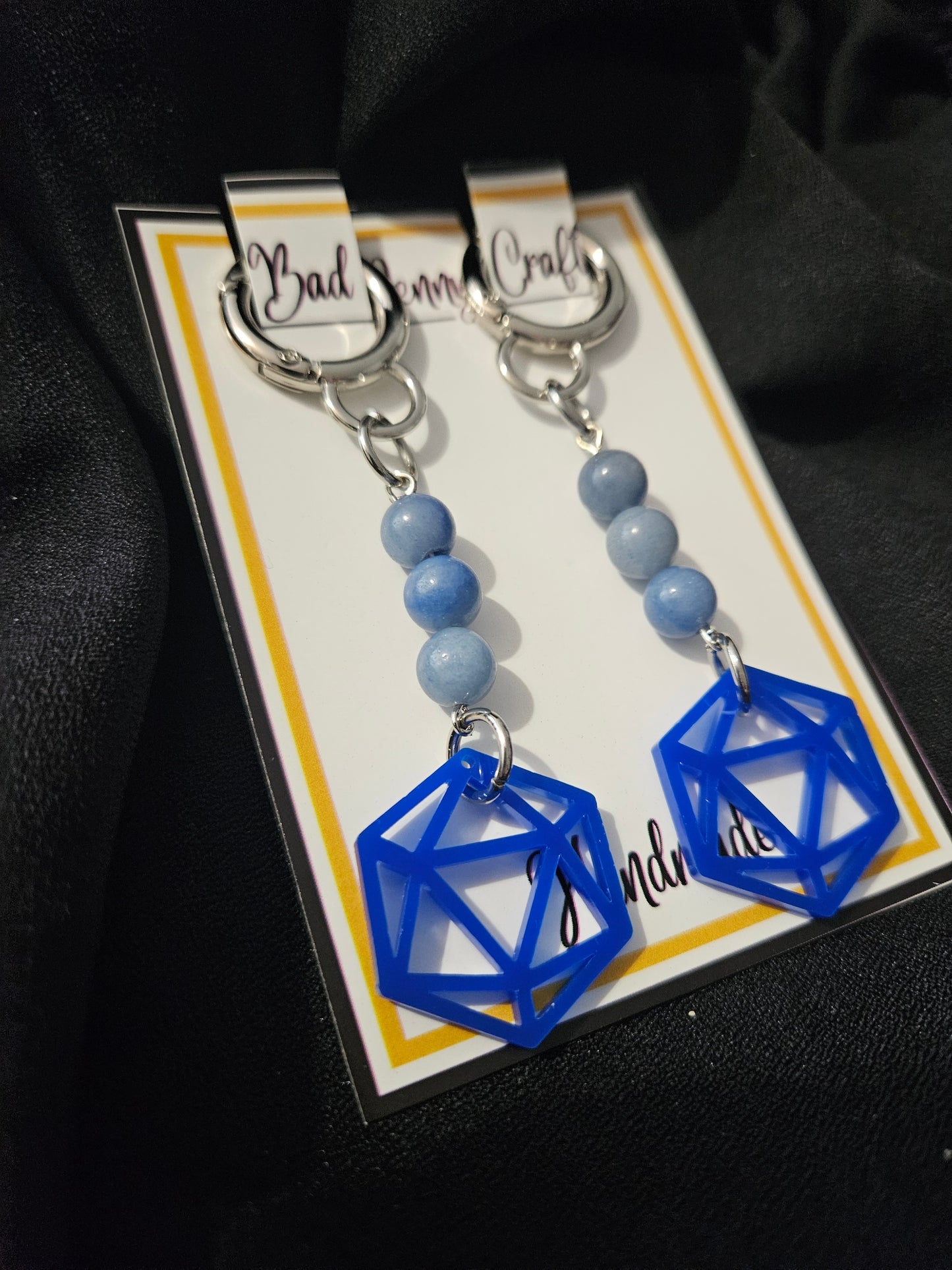Handmade D20 Boot Charms