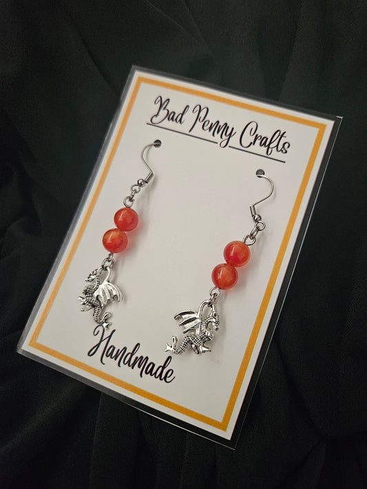 Dragon earrings - Handmade