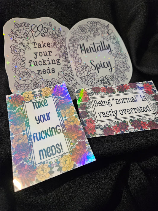 Spicy Mental Health Sticker Pack