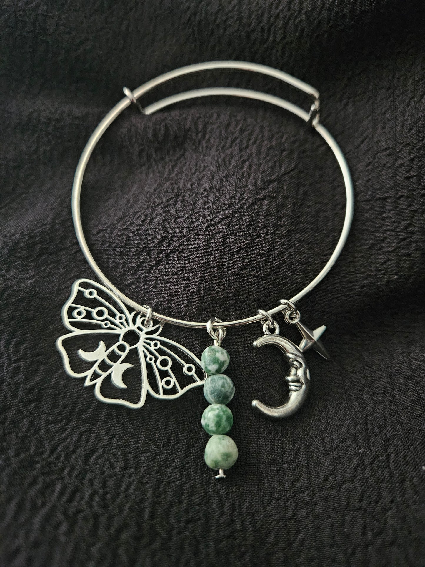 Adjustable Charm Bracelet - Moths