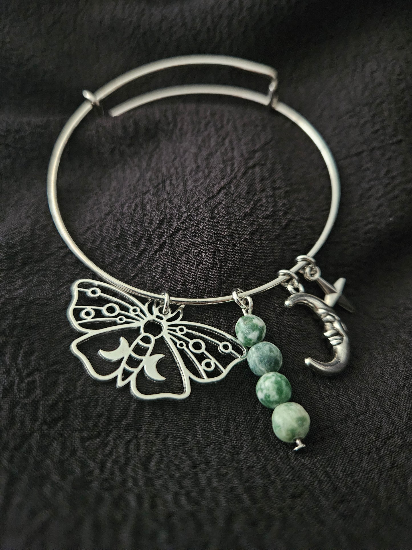 Adjustable Charm Bracelet - Moths