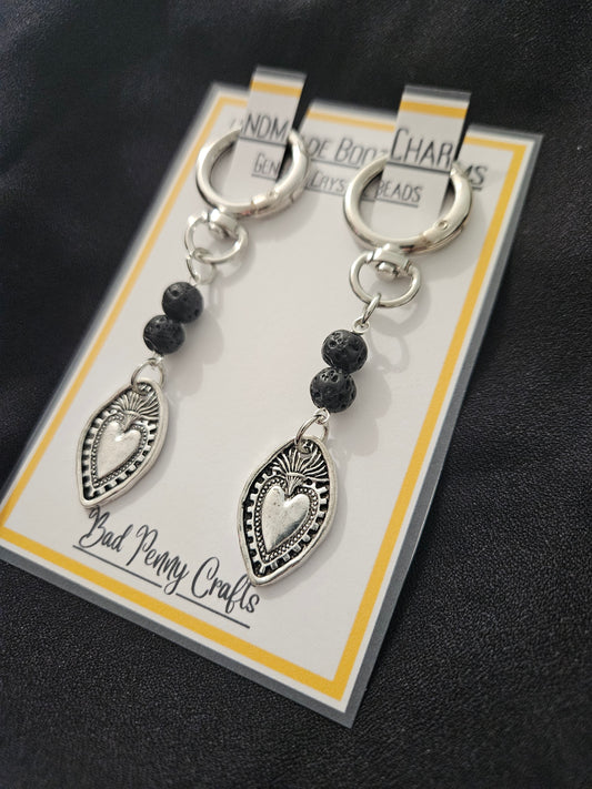 Sacred Heart boot charms - Handmade