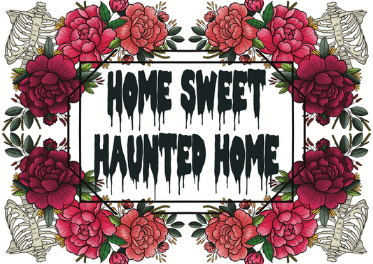 Home sweet haunted home , art print.