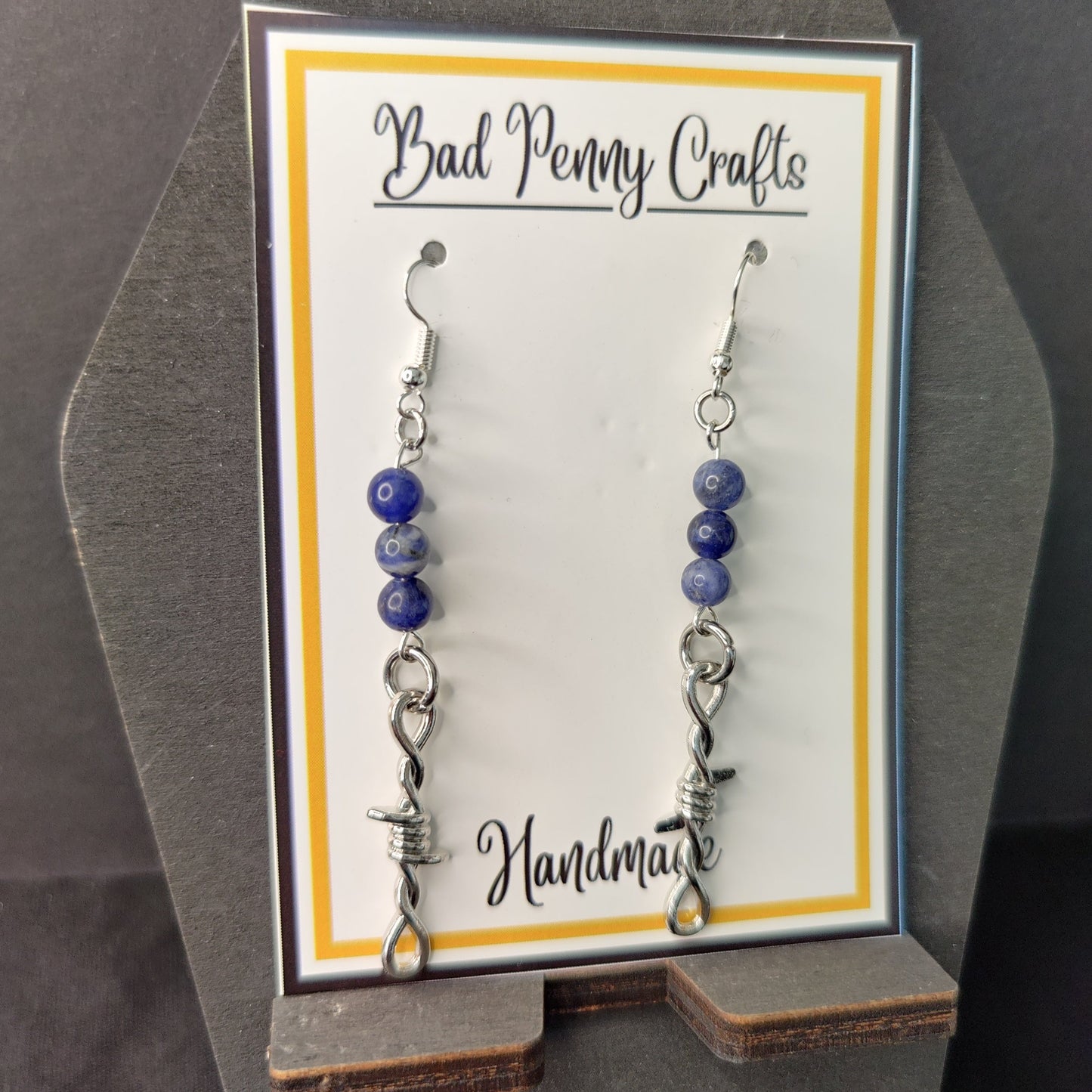 Barbwire earrings - Handmade